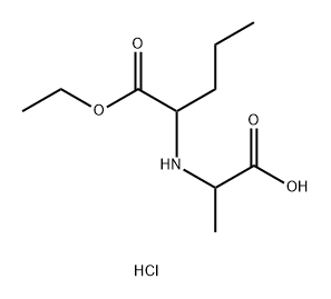 N-<1(S)-carbethoxybutyl>-(R)-alanine hydrochloride 结构式