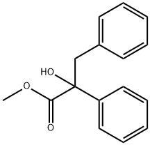 2-羟基-2,3-二苯基丙酸甲酯 结构式