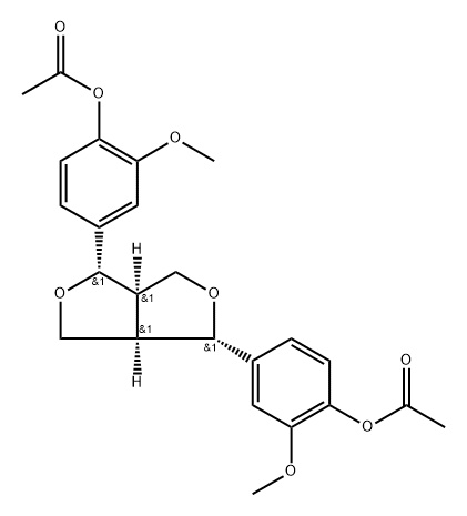 Pinoresinol, Di-Acetate 结构式