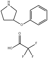 Pyrrolidine, 3-phenoxy-, 2,2,2-trifluoroacetate (1:1) 结构式