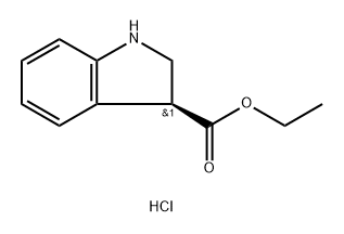 (S)-吲哚-3-羧酸乙酯盐酸盐 结构式