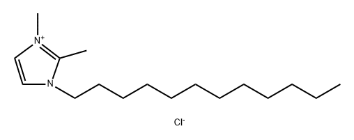 1-十二烷基-2,3-二甲基咪唑氯盐 结构式