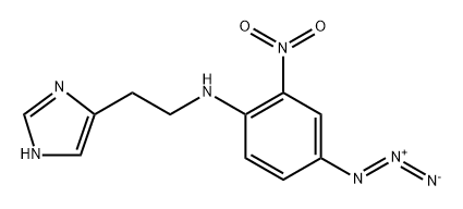 4(5)-(2-(4-azido-2-nitroanilino)ethyl)imidazole 结构式