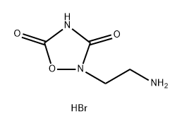 1,2,4-Oxadiazolidine-3,5-dione, 2-(2-aminoethyl)-, hydrobromide (1:1) 结构式