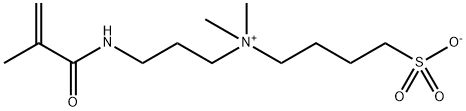 4-[(3-甲基丙烯酰胺基丙基)二甲基铵基]丁烷-1-磺酸盐 结构式
