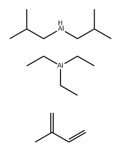 Aluminum, triethyl-, reaction products with hydrobis(2-methylpropyl)aluminum and isoprene 结构式