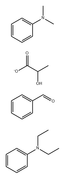 2-羟基-丙酸与氧化苯甲醛-N,N-二乙基苯胺-N,N-二甲基苯胺的反应产物 结构式
