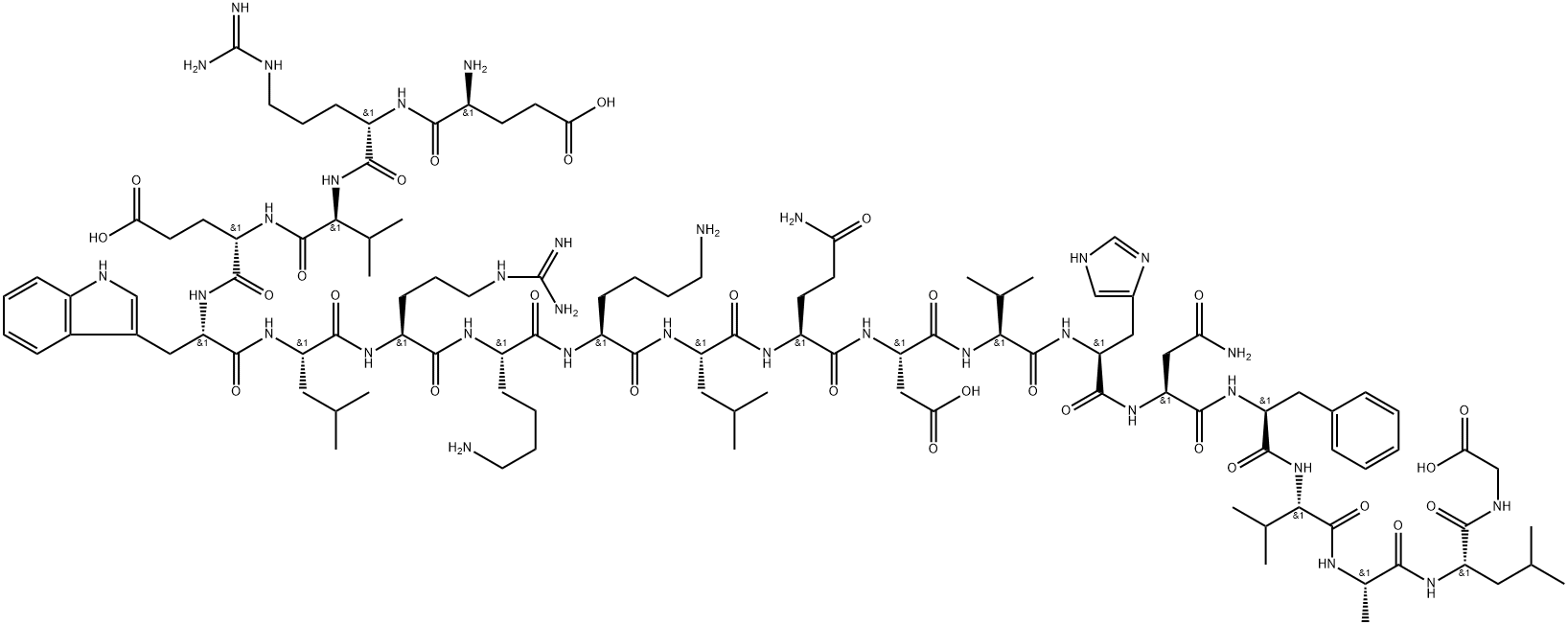 parathyroid hormone (19-38) 结构式