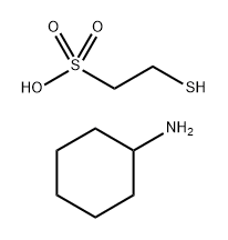 Ethanesulfonic acid, 2-mercapto-, compd. with cyclohexanamine (1:1) 结构式