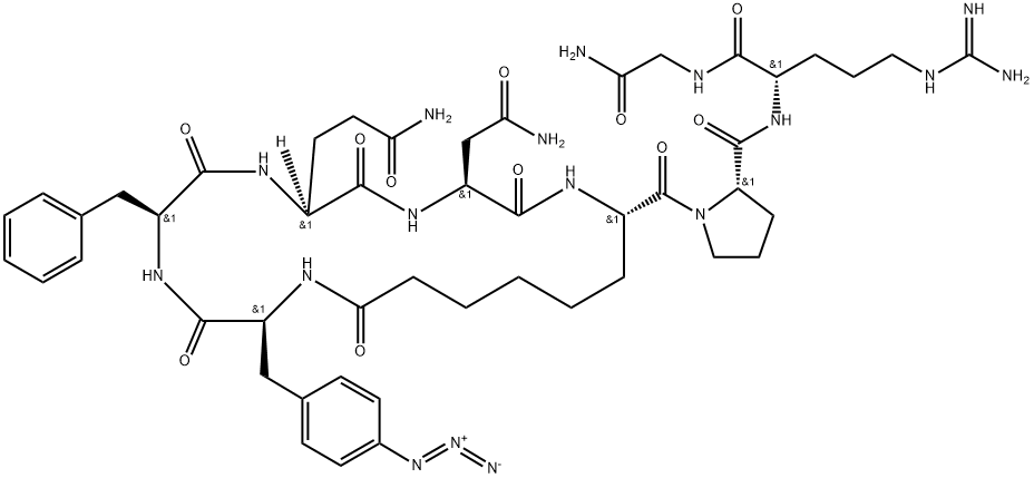 argipressin, Asu(1,6)-Phe(4-N3)(3)- 结构式