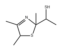 2,5-Dihydro-alpha-2,4,5-tetramethyl-2-thiazolemethanethiolo] 结构式