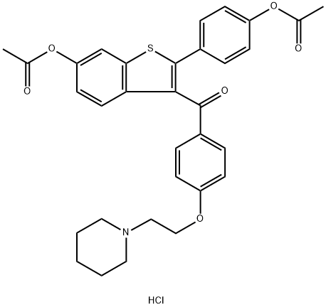Raloxifene dimethyl ester hydrochloride 结构式