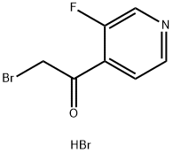 Ethanone, 2-bromo-1-(3-fluoro-4-pyridinyl)-, hydrobromide (1:1) 结构式