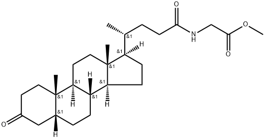 3-dehydrolithocholylglycine 结构式