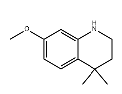 7-methoxy-4,4,8-trimethyl-2,3-dihydro-1H-quinoline 结构式