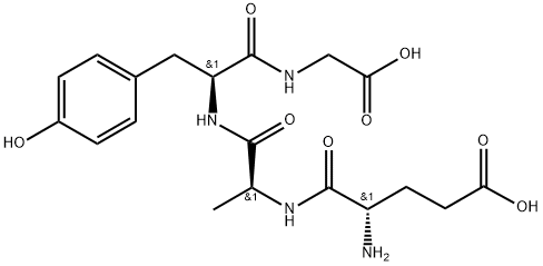 poly(glutamyl-alanyl-tyrosyl-glycine) 结构式