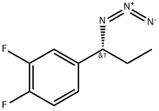 Benzene, 4-[(1R)-1-azidopropyl]-1,2-difluoro- 结构式