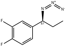 Benzene, 4-[(1S)-1-azidopropyl]-1,2-difluoro- 结构式