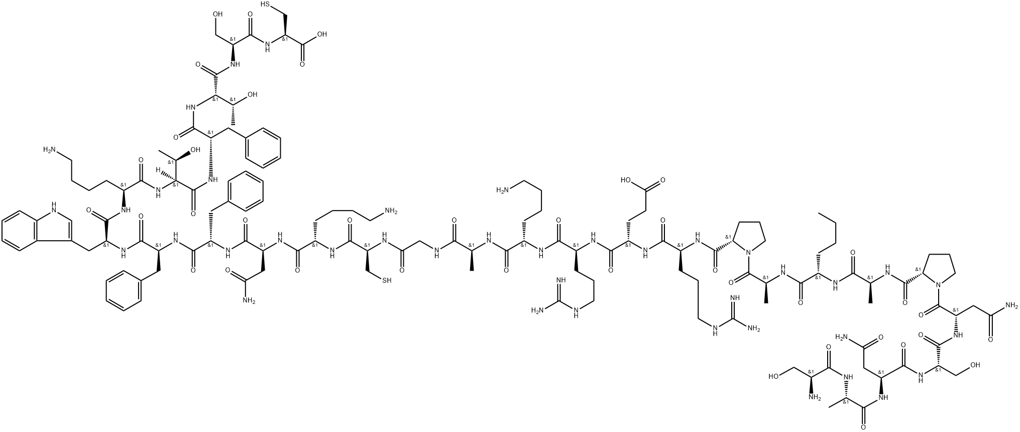 somatostatin 28, Nle(8)- 结构式