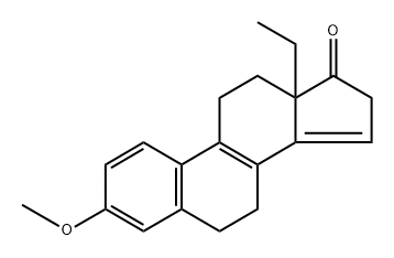 (1)-13-ETHYL-3-METHOXYGONA-1,3,5(10),8,14-PENTAEN-17-ONE 结构式