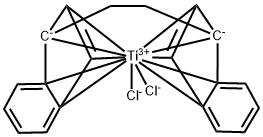 rac-Ethylenebis(1-indenyl)titanium dichloride, 98% 结构式