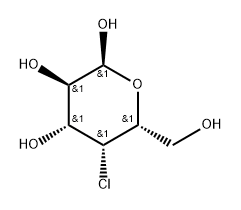 4-Chloro-4-deoxy-α-D-galactopyranose 结构式