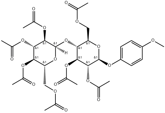 4-Methoxyphenyl 2,3,6,2',3',4',6'-hepta-O-acetyl-beta-D-maltopyranoside, Min. 98% 结构式