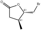 5-bromo-4(S)-hydroxy-3(S)-methylpentanoic acid 1,4-lactone 结构式