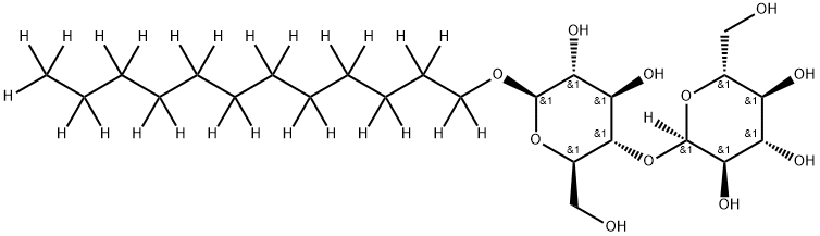 N-DODECYL-D25-Β-D-MALTOPYRANOSIDE 结构式