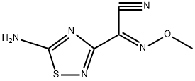 2-(5-amino-1,2,4-thiadiazol-3-yl)-(Z)-2-methoxyiminoacetonitrile 结构式