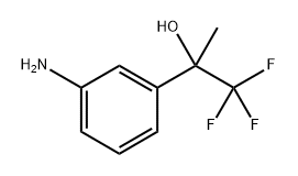 2-(3-氨基苯基)-1,1,1-三氟丙-2-醇 结构式