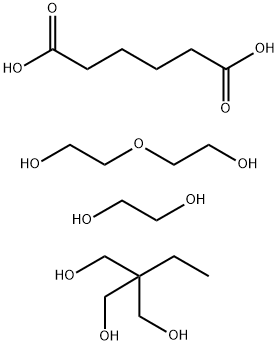 己二酸与1,2-乙二醇、2,2,-氧联双乙醇和三甲羟基丙烷的聚合物 结构式