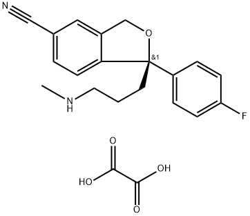 N-去甲基(R) - 西酞普兰草酸盐 结构式