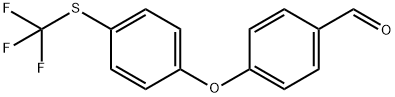 4-[4-[(Trifluoromethyl)thio]phenoxy]benzaldehyde 结构式