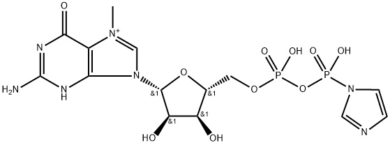 7-ME-RG-5'-DIPHOSPHOIMIDAZOLIDE·NA2 结构式