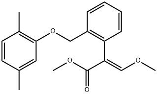 (E)-2-(2-((2,5-dimethyl phenoxy)methyl phenyl))-3-methoxy acrylic acid methyl ester 结构式