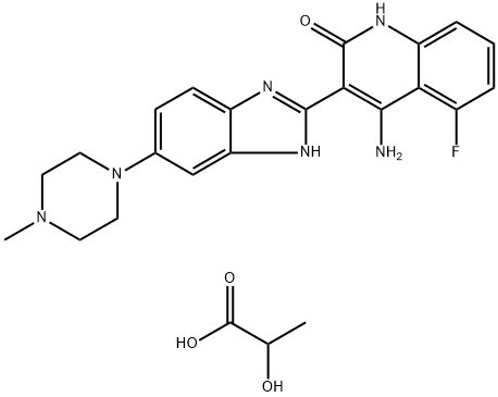 多韦替尼二乳酸 结构式