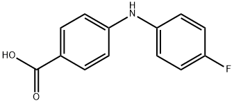 4-((4-氟苯基)氨基)苯甲酸 结构式