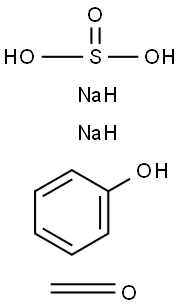 亚硫酸单钠盐、甲醛、酚的反应产物钠盐 结构式