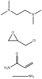 2-Propenamide, polymer with (chloromethyl)oxirane, methanamine and N,N,N',N'-tetramethyl-1,2-ethanediamine 结构式
