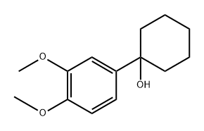 1-(3.4-二甲氧基苯基环己醇) 结构式