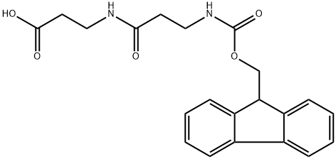 Fmoc-beta-Ala-beta-Ala-OH 结构式