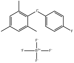 (4-氟苯基)(均三甲苯基)碘鎓 四氟硼酸盐 结构式