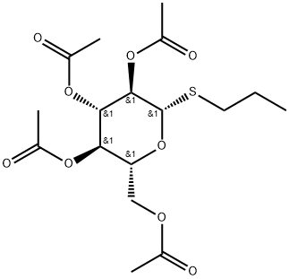 n-propyl 2,3,4,6-tetra-O-acetyl-1-thio-β-D-glucopyranoside 结构式