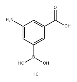 Benzoic acid, 3-amino-5-borono-, hydrochloride (6CI) 结构式