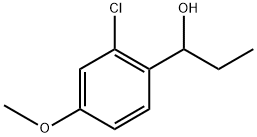 1-(2-chloro-4-methoxyphenyl)propan-1-ol 结构式