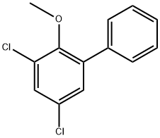 3,5-Dichloro-2-methoxy-1,1'-biphenyl 结构式