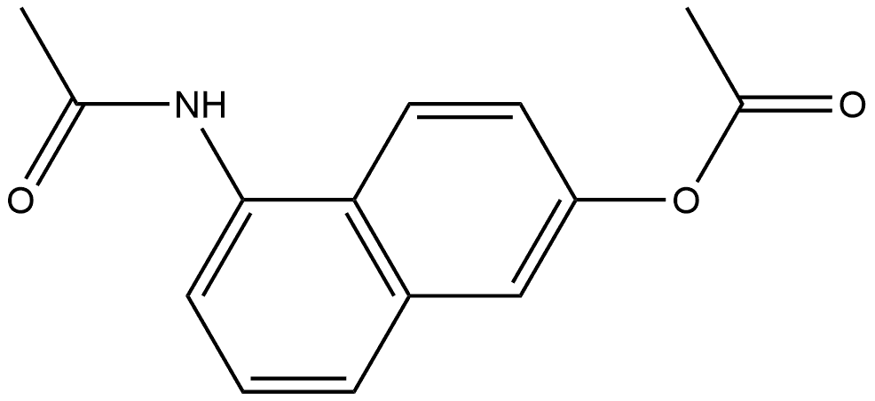 Acetamide, N-[6-hydroxy-1-naphthyl]-, acetate (5CI) 结构式