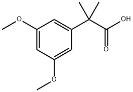 2-(3,5-dimethoxyphenyl)-2-methylpropanoic acid 结构式