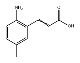 2-Amino-5-methylcinnamic acid 结构式